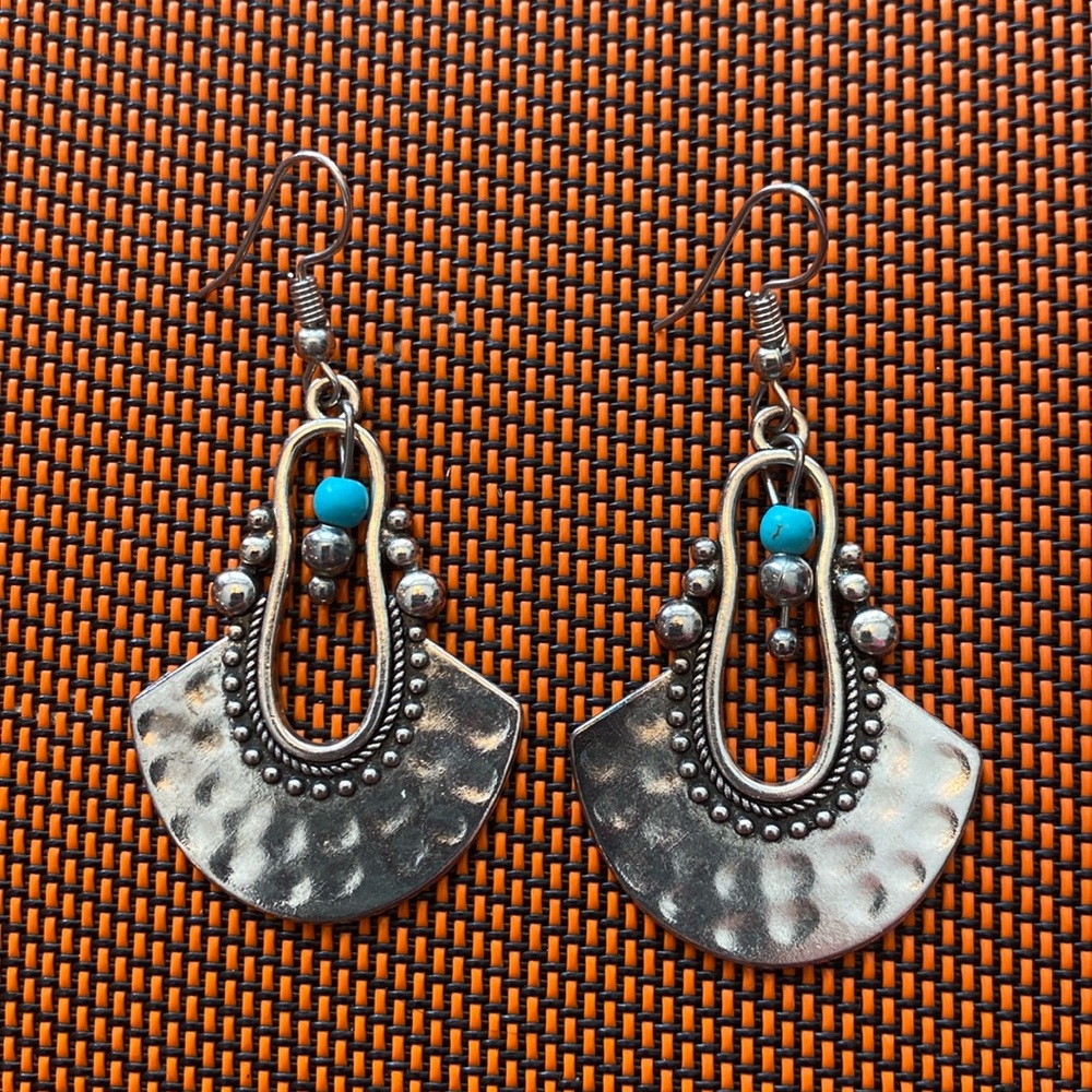 Silver Plated India Style Earrings